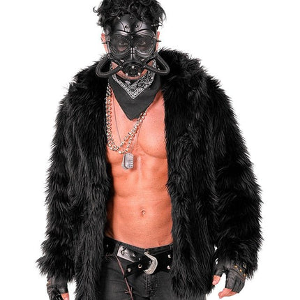 Bontjas Pluche Zwart van Widmann koop je bij Partywinkel