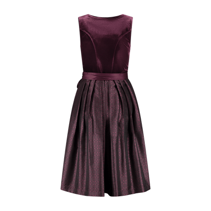 Bordeaux Rode Dirndl Jurk Oktoberfest 2 delig van Haus Huberts koop je bij Partywinkel