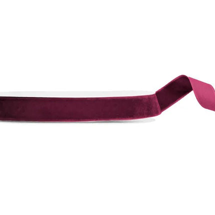 Bordeaux Rode Lint Velour 10m van Partydeco koop je bij Partywinkel