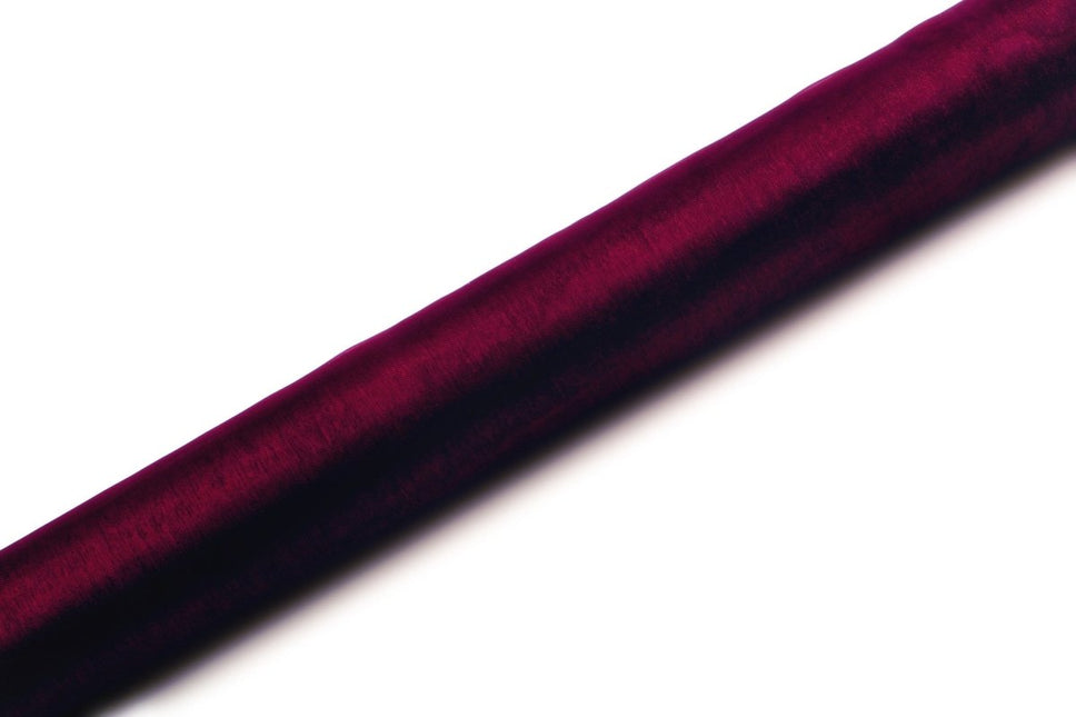 Bordeaux Rode Organza Stof 36cm 9m van Partydeco koop je bij Partywinkel