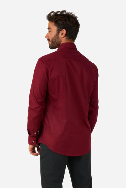 Bordeaux Rood Overhemd Heren OppoSuits van OppoSuits koop je bij Partywinkel