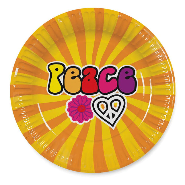 Borden Hippie 23cm 8st van Boland koop je bij Partywinkel
