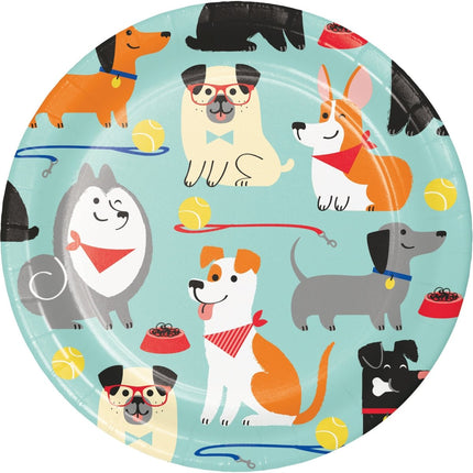 Borden Honden 18cm 8st van Creative Converting koop je bij Partywinkel