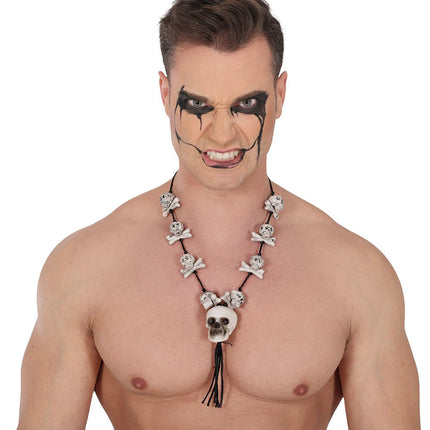 Botten Ketting Wit Zwart van Fiestas Guirca koop je bij Partywinkel