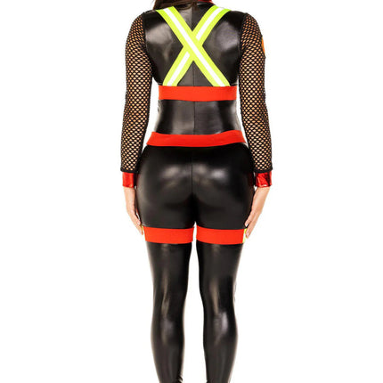 Brandweer Catsuit Dames Leg Avenue - Partywinkel - 714718573274