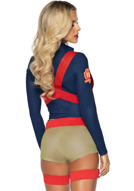 Brandweer Pak Dames Bodysuit Leg Avenue - Partywinkel - 714718551944