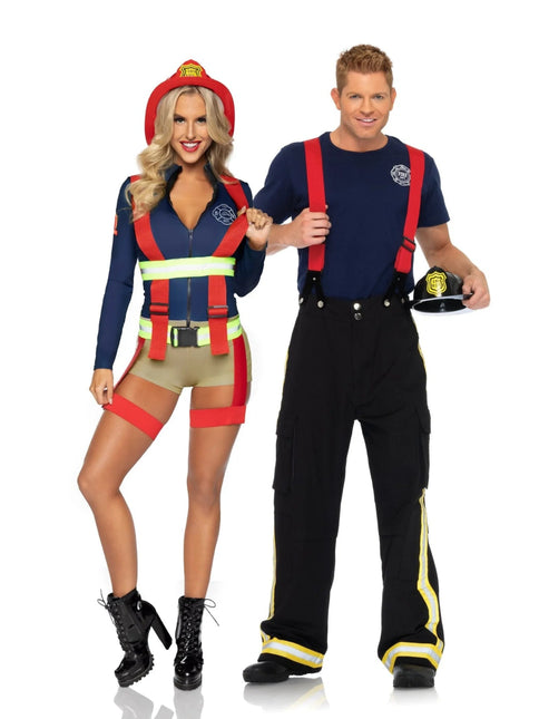 Brandweer Pak Dames Bodysuit Leg Avenue - Partywinkel - 714718551944