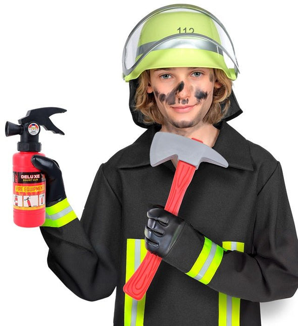 Brandweer Set Groen Helm van Widmann koop je bij Partywinkel