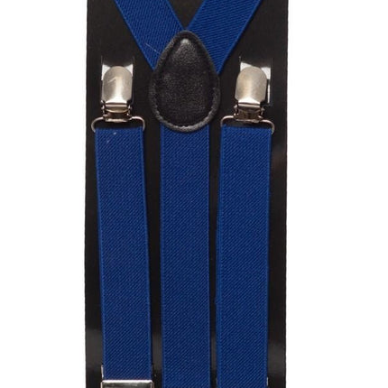 Bretels Blauw 3cm van Partychimp koop je bij Partywinkel