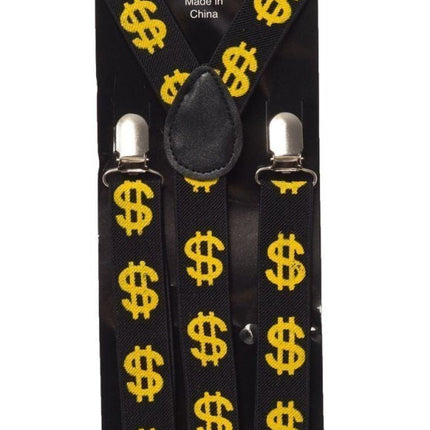 Bretels Dollarteken van Partychimp koop je bij Partywinkel
