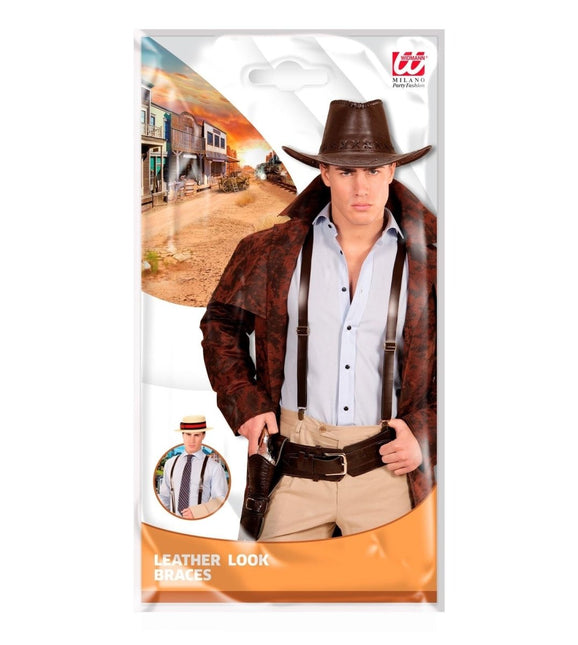 Bretels Leer van Widmann koop je bij Partywinkel