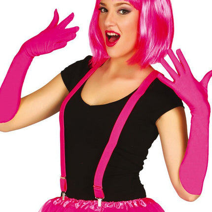Bretels Neon Fuschia van Fiestas Guirca koop je bij Partywinkel