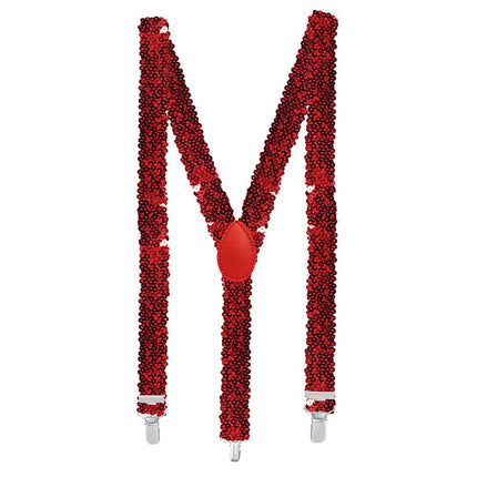 Bretels Pailletten Rood van Boland koop je bij Partywinkel