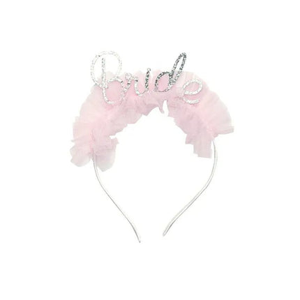 Bride Haarband Roze Zilver van Partydeco koop je bij Partywinkel