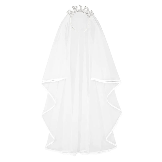 Bride Sluier Dames Wit van Boland koop je bij Partywinkel