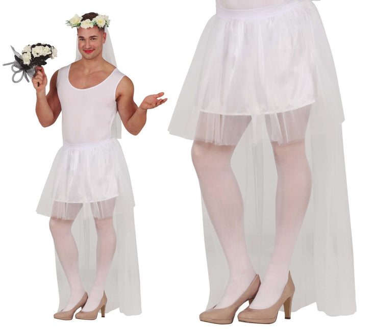 Bride Tutu Heren 80cm - Partywinkel - 8434077176245