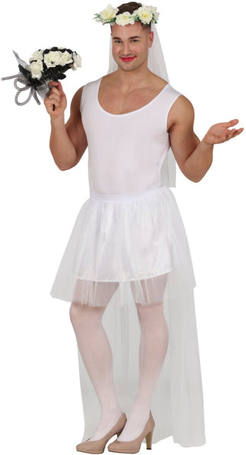 Bride Tutu Heren 80cm - Partywinkel - 8434077176245