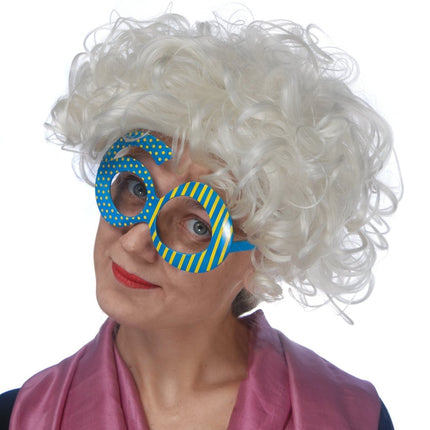 Bril 60 Jaar Blauw van Partydeco koop je bij Partywinkel