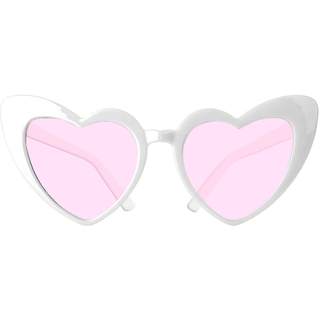 Bril - Hart - She Said Yaasss - Wit van Folat koop je bij Partywinkel