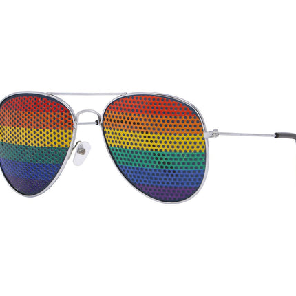Bril Regenboog Aviator van Fiestas Guirca koop je bij Partywinkel