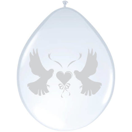Bruiloft Ballonnen Duif 30cm 8st van Folat koop je bij Partywinkel