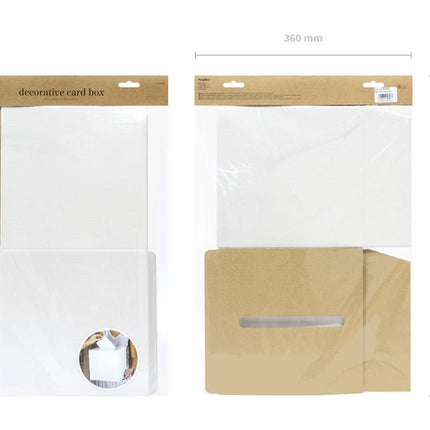 Bruiloft Enveloppendoos Wit 24cm van Partydeco koop je bij Partywinkel