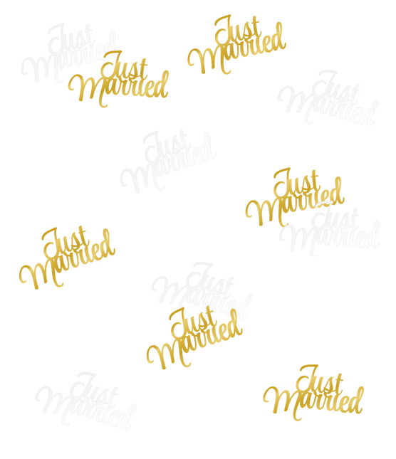 Bruiloft Tafelconfetti Wit Goud 14gr van Paper Dreams koop je bij Partywinkel