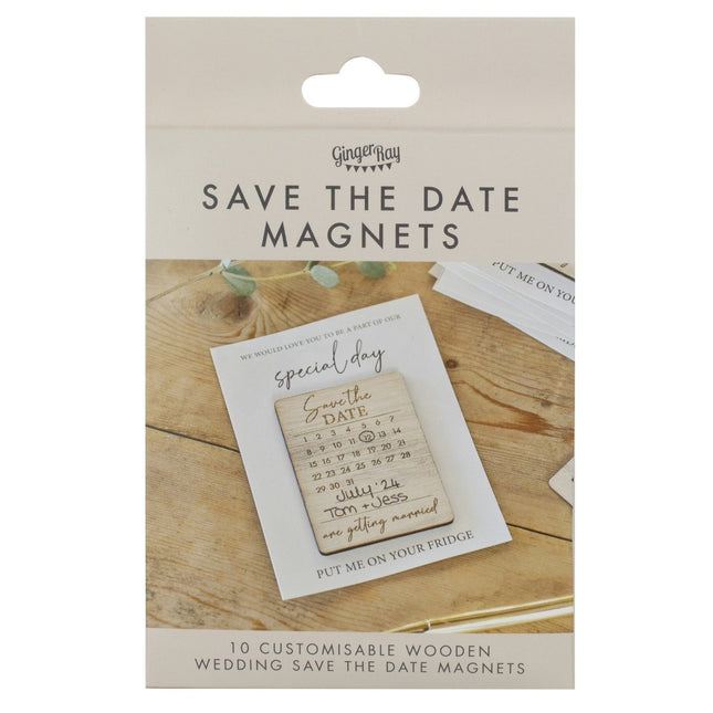 Bruiloft Uitnodigingen Hout 10st van Ginger Ray koop je bij Partywinkel