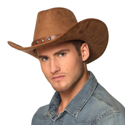 Bruin Cowboy Hoed van Boland koop je bij Partywinkel