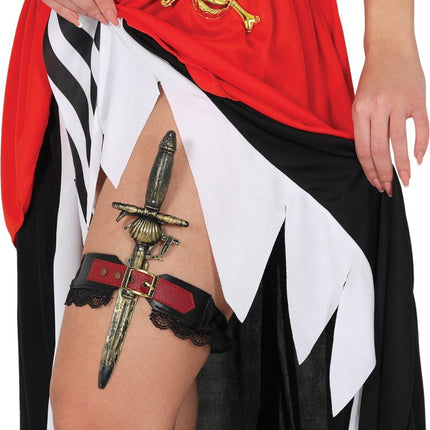 Bruin Nep Mes Met Houder van Fiestas Guirca koop je bij Partywinkel