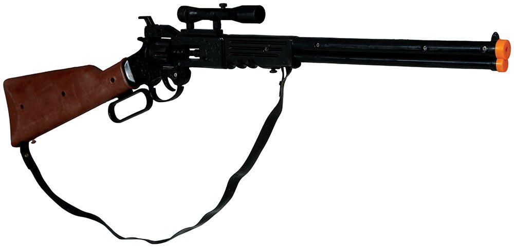 Bruine Nep Wapenset Met Richtkijker 64cm - Partywinkel - 8434077166024