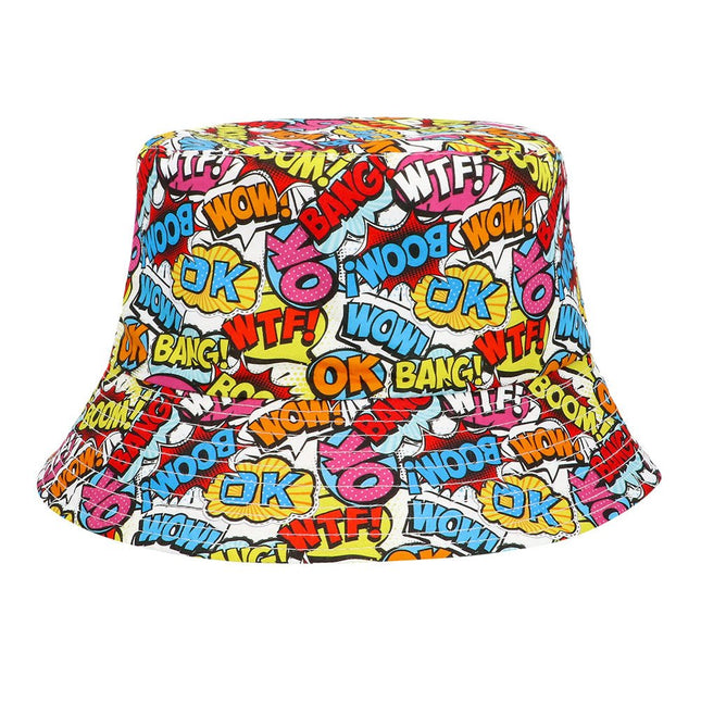 Bucket hat Rave pop art van Boland koop je bij Partywinkel