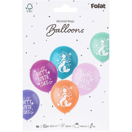 Balony urodzinowe syrenka 33 cm