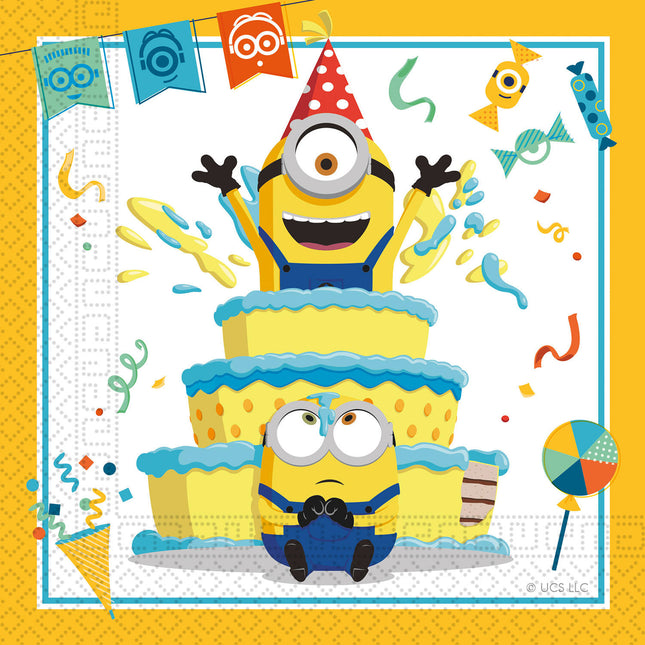 Minions: The Rise Of Gru Fsc Dwuwarstwowe Serwetki Papierowe 33X33Cm 20szt