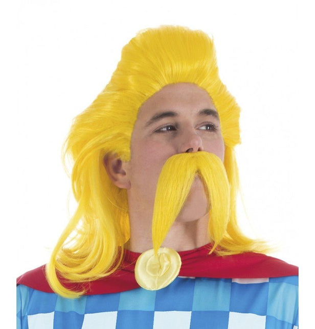 Cacofonix Asterix Baard en Pruik Set van CHAKS koop je bij Partywinkel