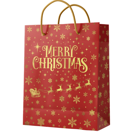 Cadeautas L - Merry Christmas Rood van Paper Dreams koop je bij Partywinkel