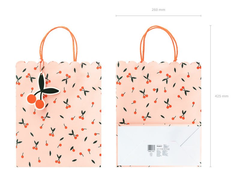 Cadeautasje Kers 32cm van Partydeco koop je bij Partywinkel