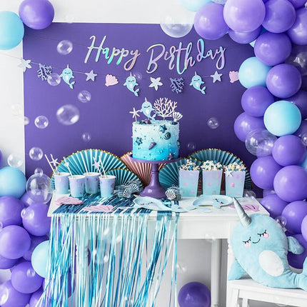 Caketopper Zeedieren 15,5cm 4st van Partydeco koop je bij Partywinkel