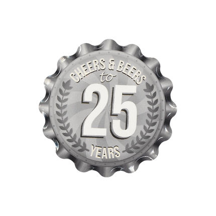 25 Years Coasters 11cm