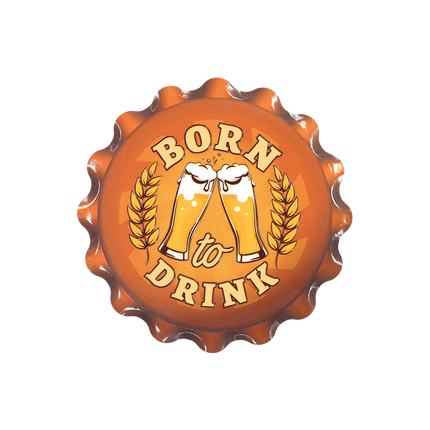 Pomarańczowe podstawki Born To Drink 11 cm
