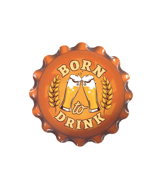 Pomarańczowe podstawki Born To Drink 11 cm
