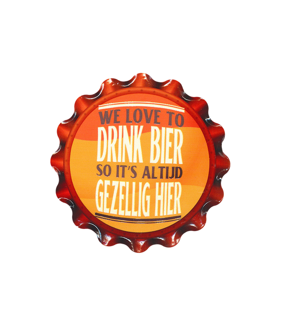 Żółto-czerwone podstawki We Love To Drink Bear 11cm