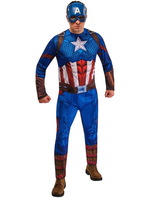 Captain America Kostuum Heren Blauw van Rubies koop je bij Partywinkel