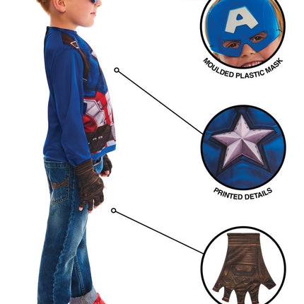 Captain America Kostuum Kind van Rubies koop je bij Partywinkel