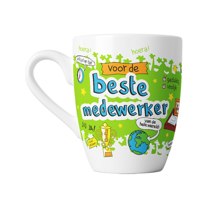 Kubek z kreskówki - pracownik