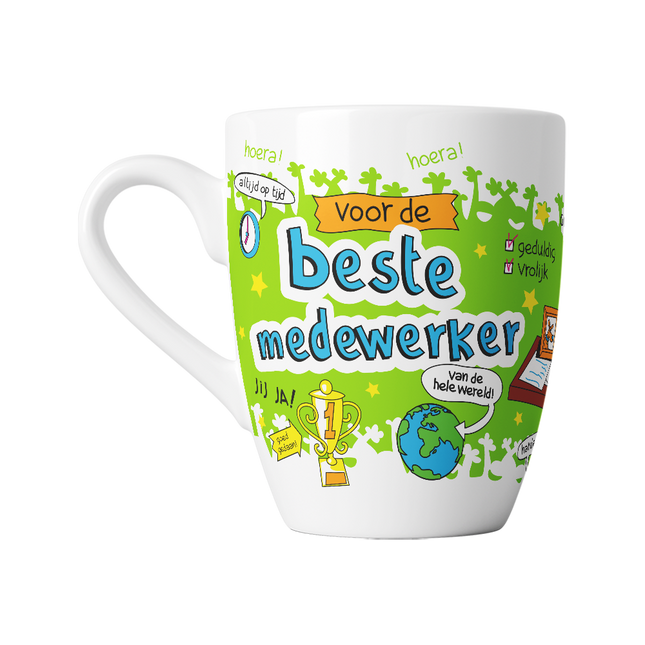 Kubek z kreskówki - pracownik