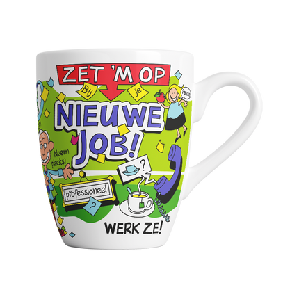 Kubek z kreskówki - Nowa praca