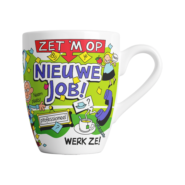 Kubek z kreskówki - Nowa praca