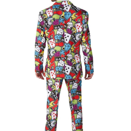 Casino Speelkaarten Icons Pak Heren Suitmeister van Suitmeister koop je bij Partywinkel