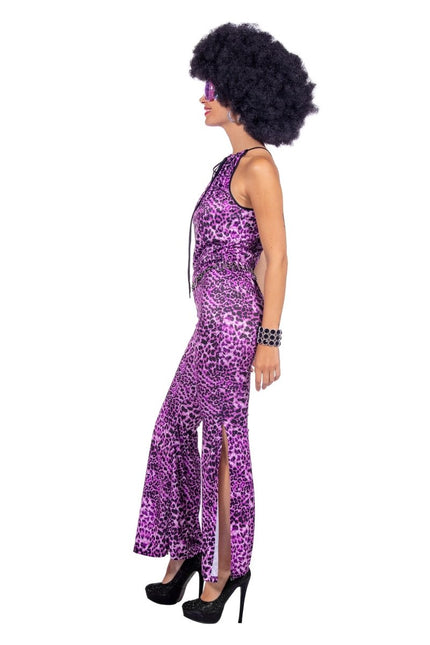 Catsuit panter paars - Partywinkel - 8720059076130